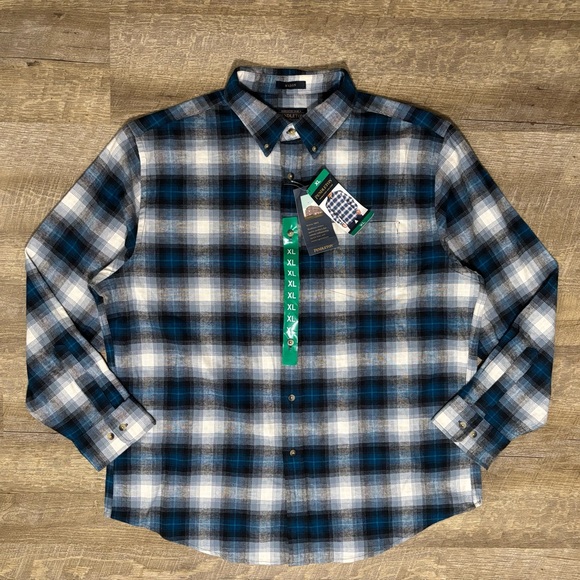 Pendleton Other - NWT Pendleton Mason Flannel Shirt Men's XL Blue Plaid Long Sleeve Button Up